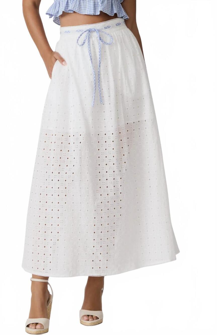 NEW STEVE MADDEN zana skirt in white